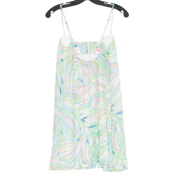 Lilly Pulitzer Dress Dorothy Silk Babydoll Y2K Coastal Cottage Boho Chiffon 6 - Picture 6 of 6